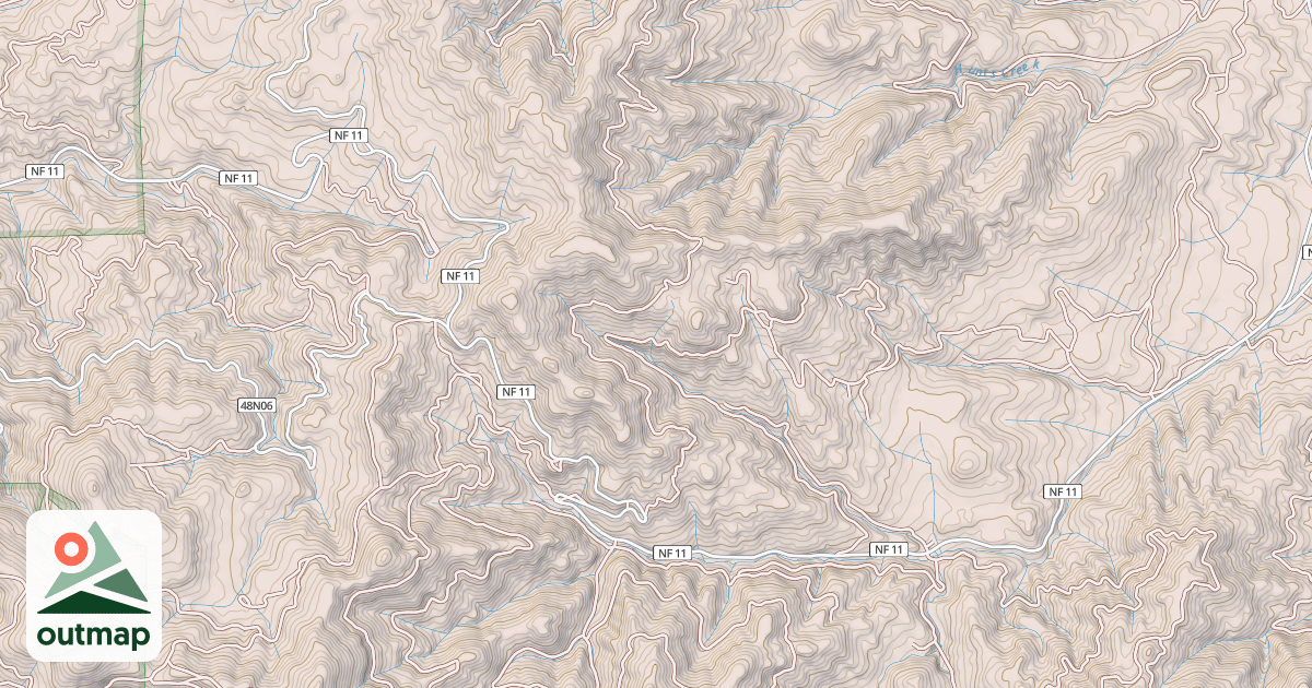 Map of BEAVER CR