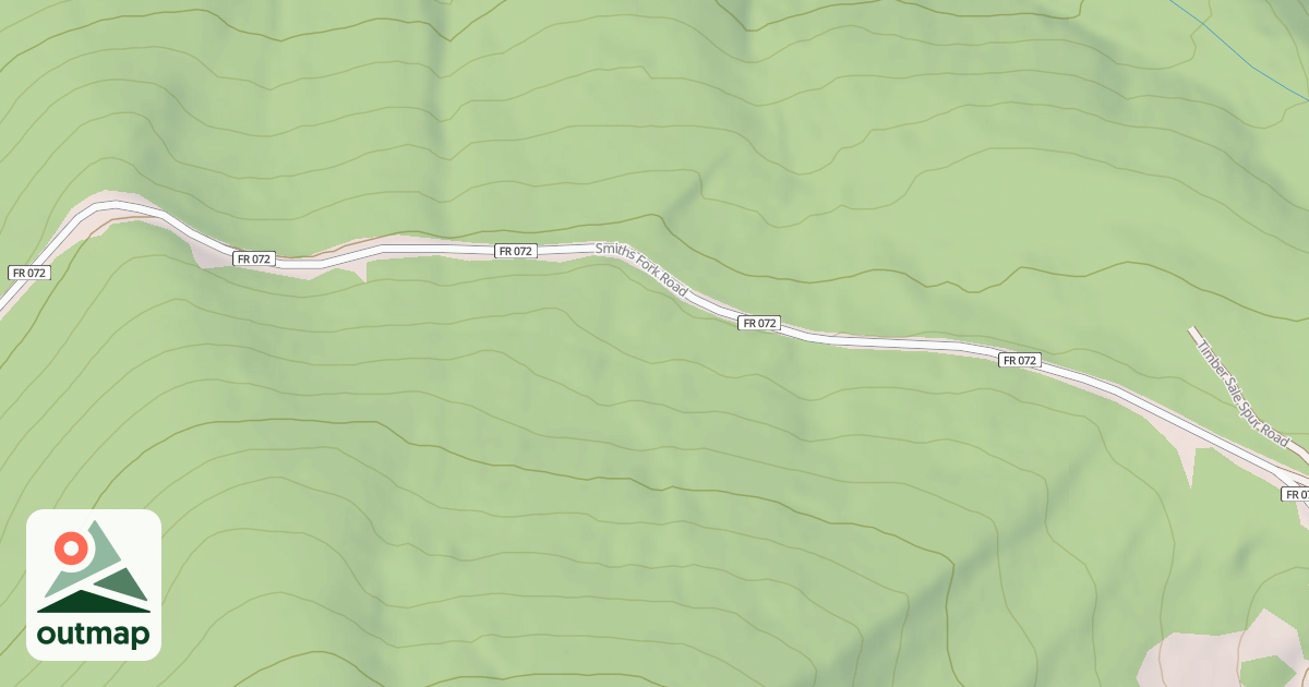 Map of Smiths Fork Snowmobile