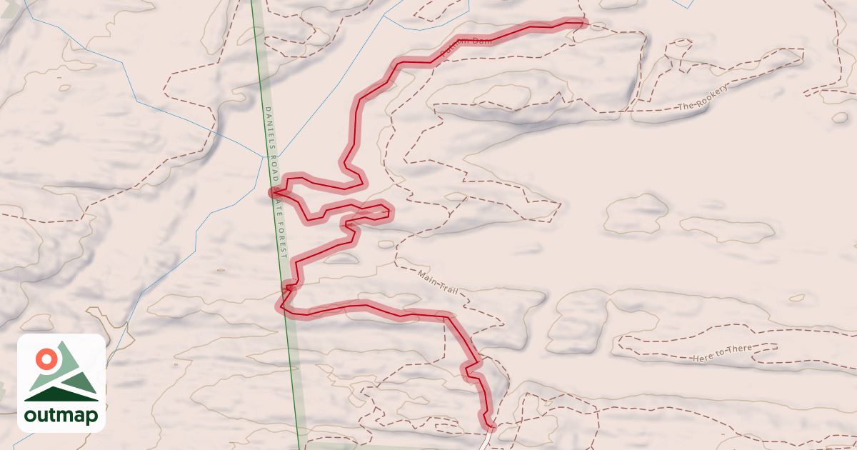Map of Putnam Dam