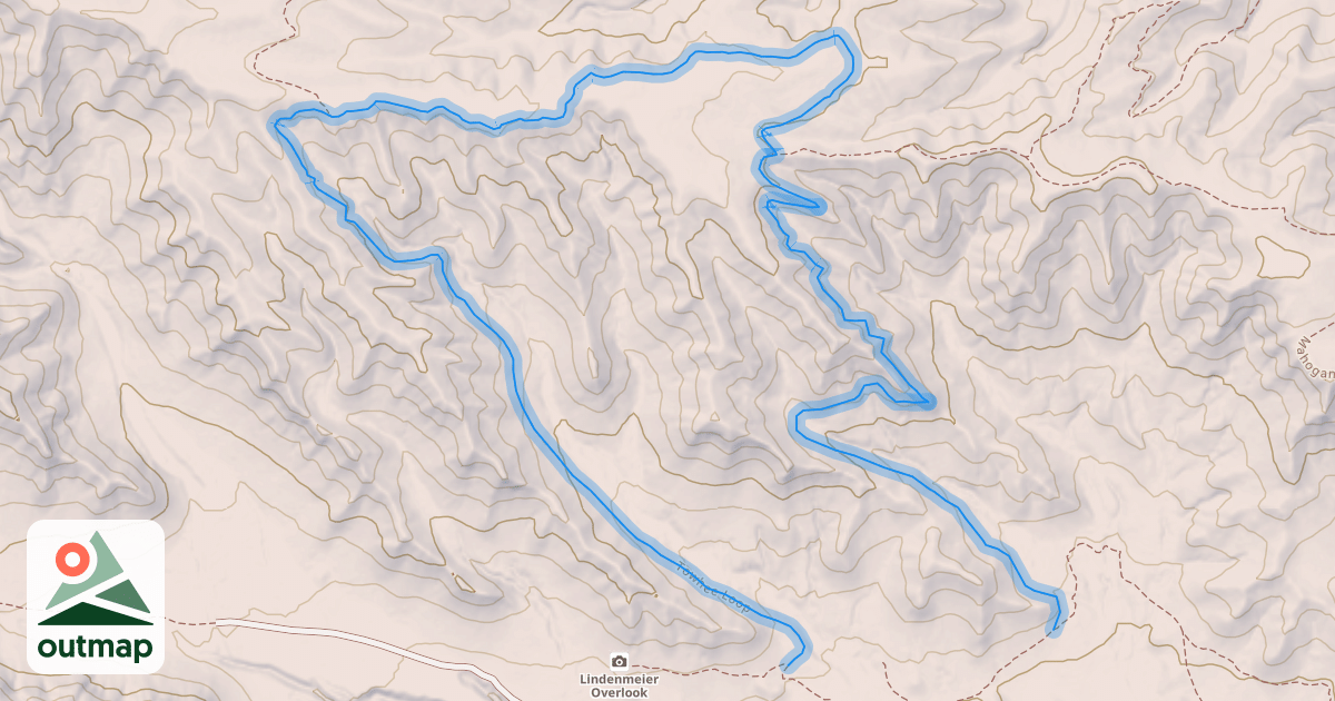 Map of Towhee Loop