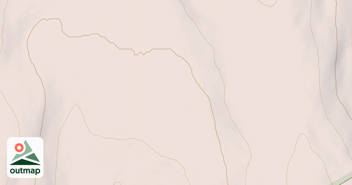 Map of Unmarked Snowmobile Loop Trail
