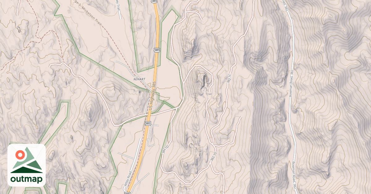 Map of BOWMAN BR 1D