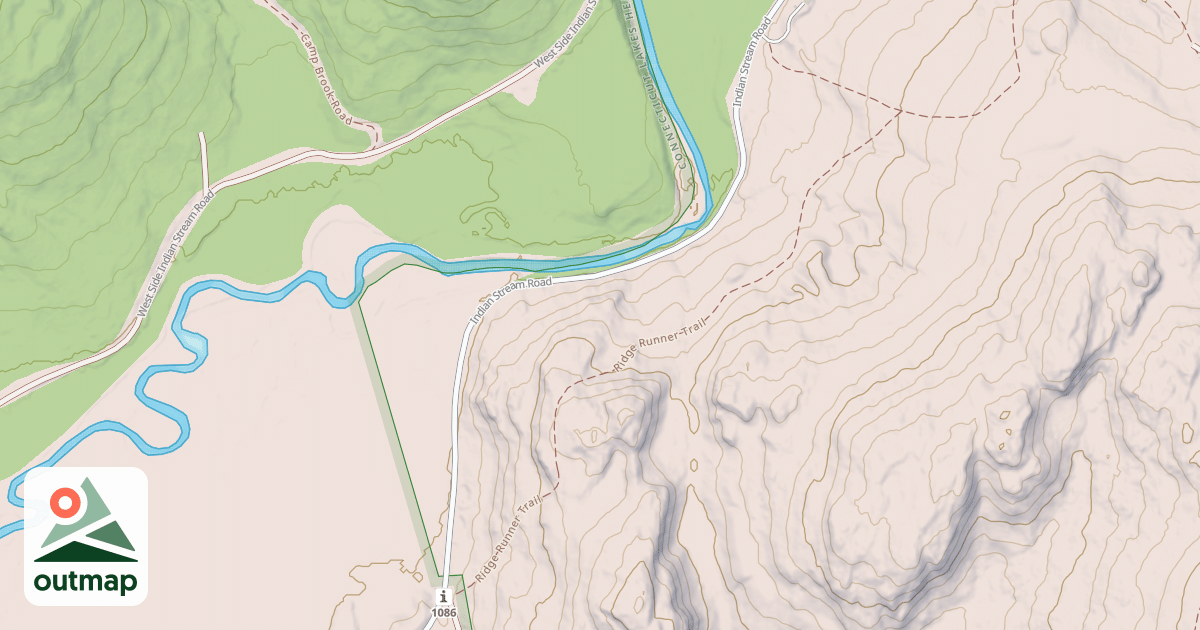 Map of Indian Stream Rd