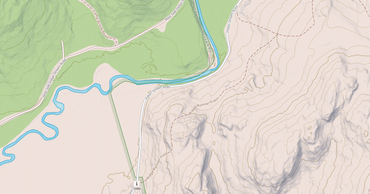 Map preview of Indian Stream Rd