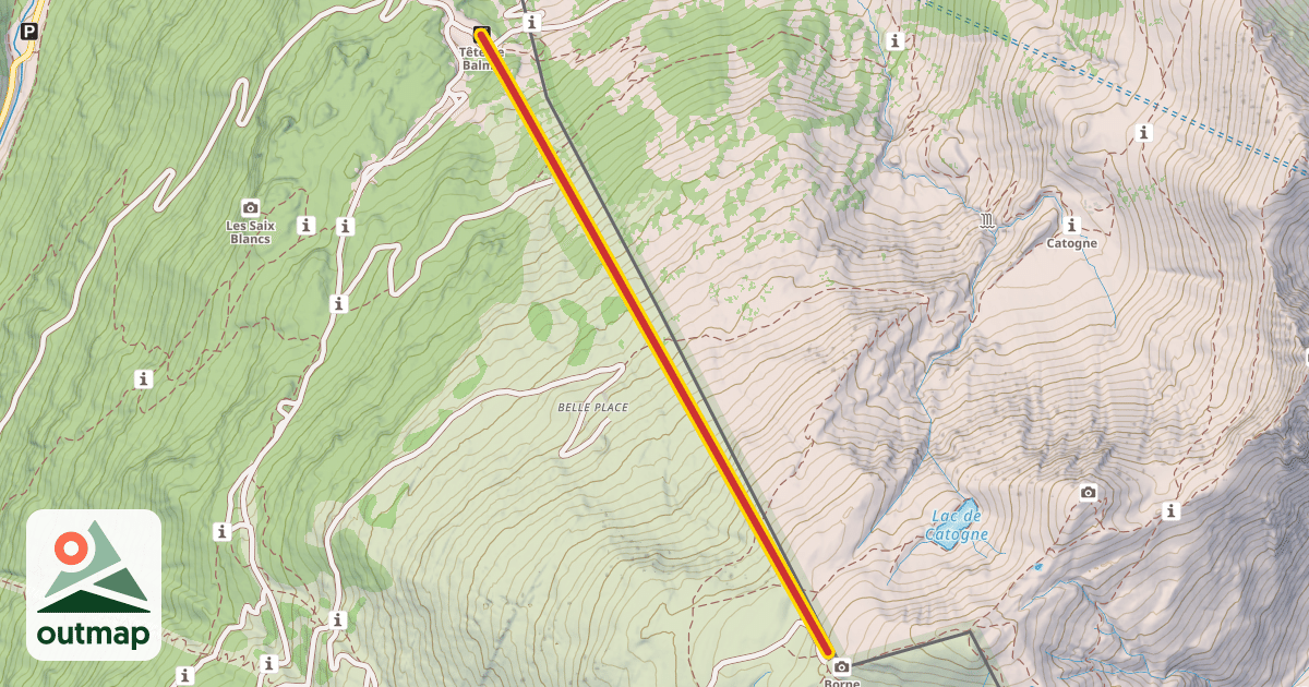 Map of TSD Tête de Balme