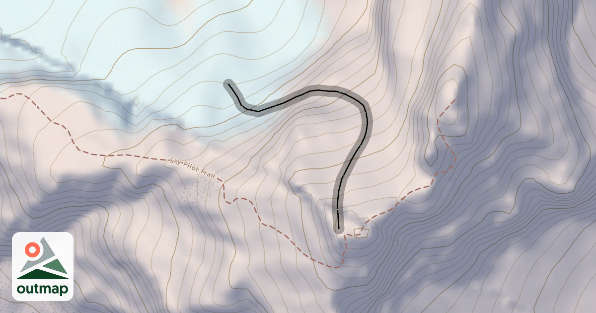 Map of NW Face