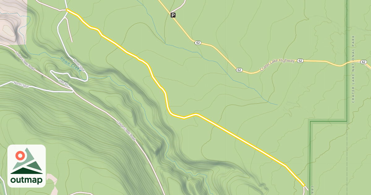 Map of Thousand Springs Road
