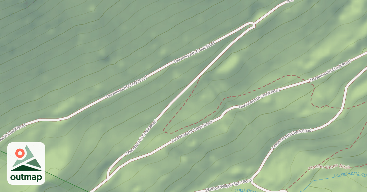 Map of Leavenworth Creek Road (352)