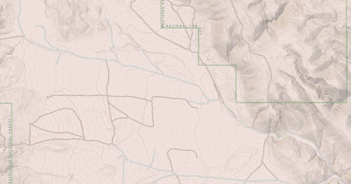 Map preview of BLM National GTLF Public Motorized Roads 91de8f44-79e9-44e6-b4a0-c48df3de323e