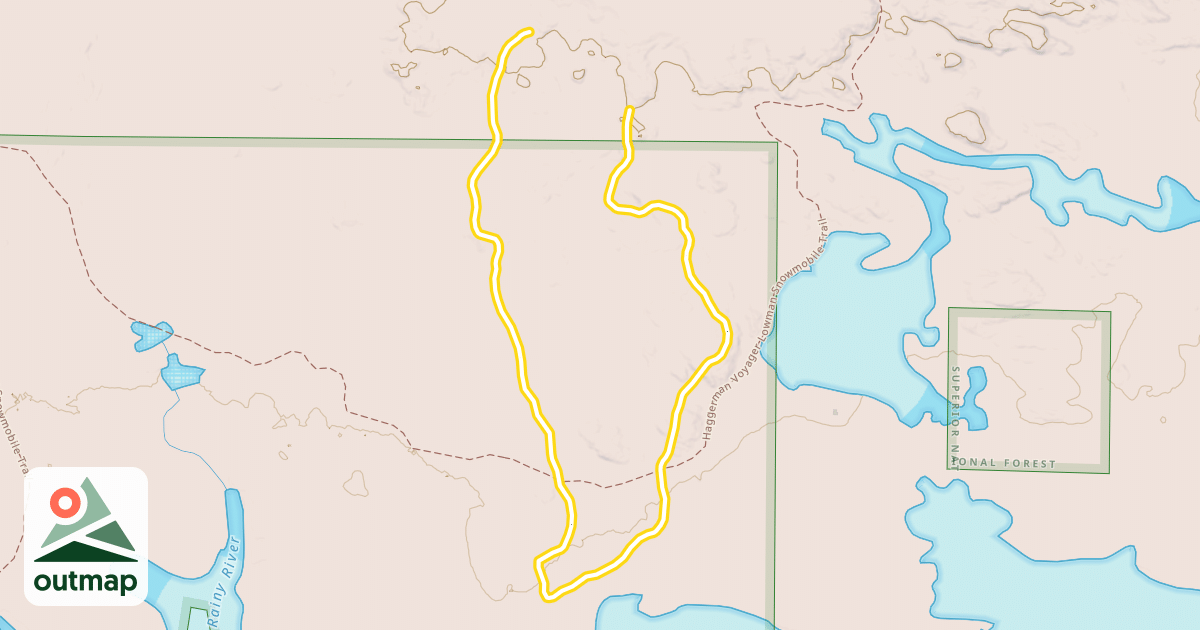 Map of Red Trail