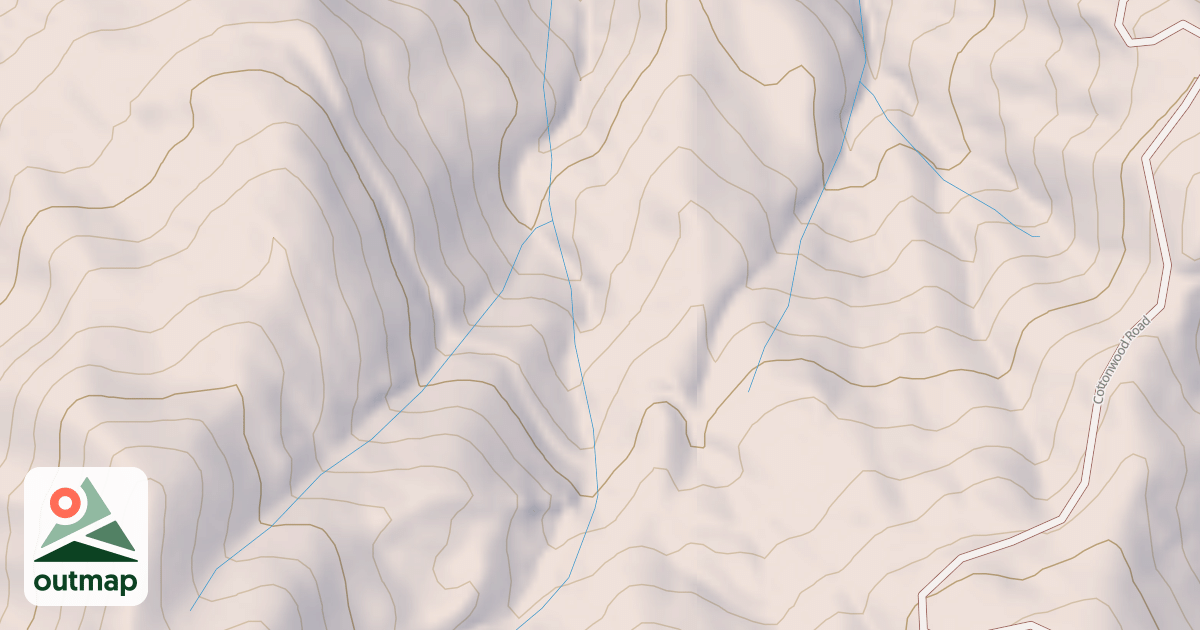Map of COTTONWOOD