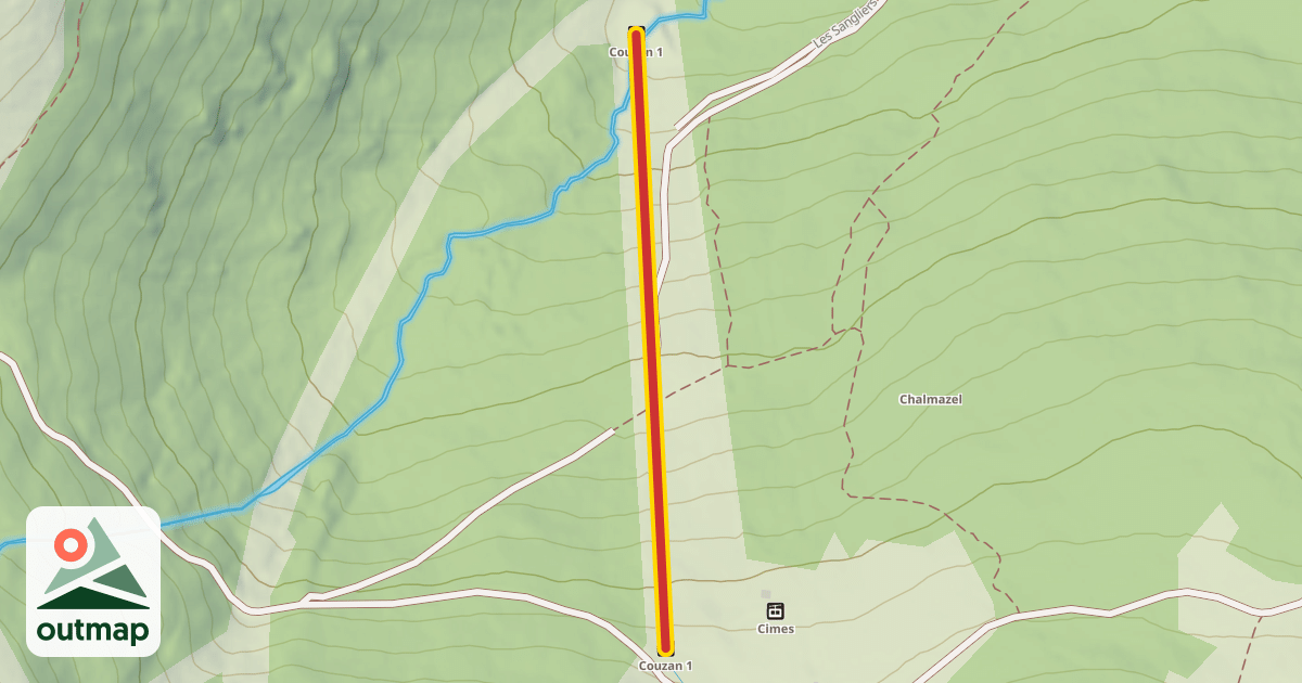 Map of Couzan 1