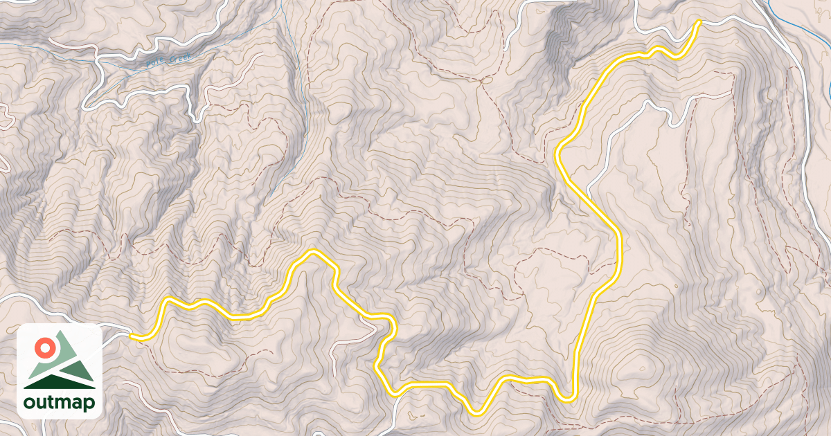 Map of Pole Ridge Road