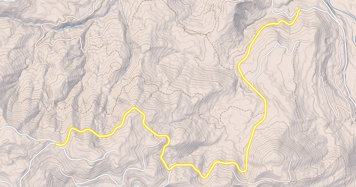 Map preview of Pole Ridge Road