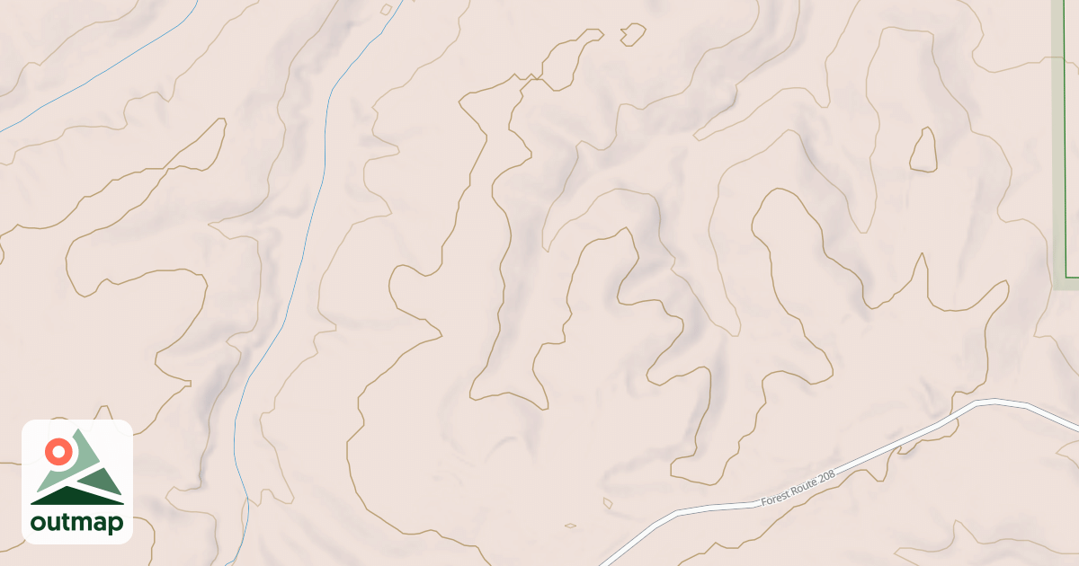 Map of USFS Motor Vehicle Use Map Roads {C2230380-2318-4E37-A4AB-E074757EA639}