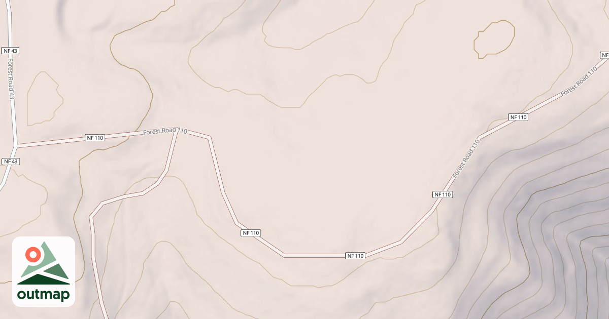 Map of UPPER SMILEY RIDGE ROAD