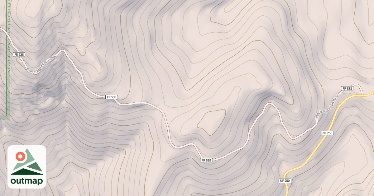 Map of FRENCH MOUNTAIN