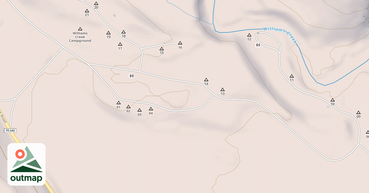 Map of WILLIAMS CK CG LOOP 1