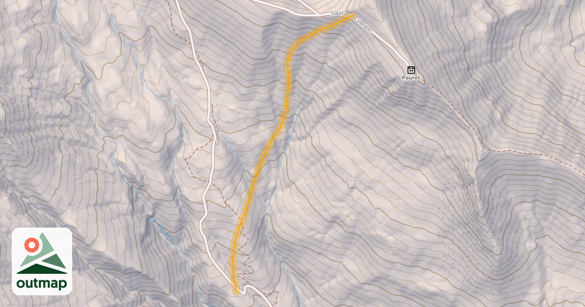 Map of Sources du Verdon Hors Piste