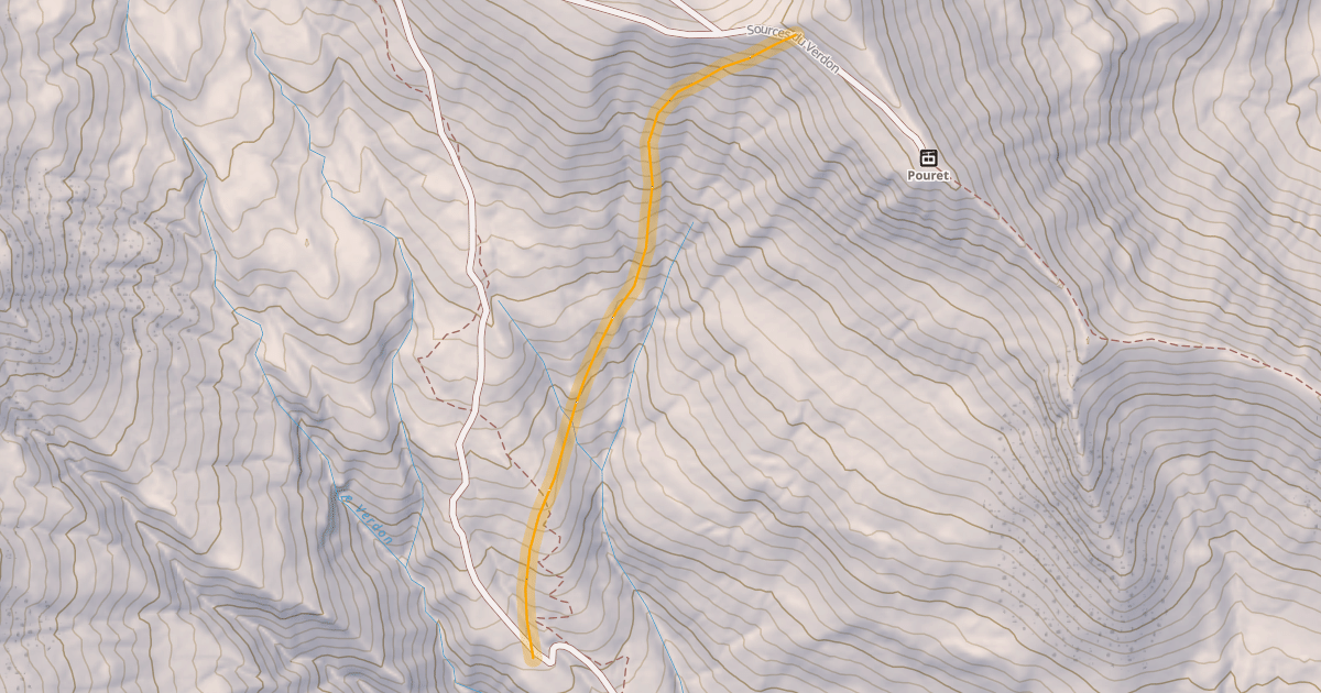 Map preview of Sources du Verdon Hors Piste