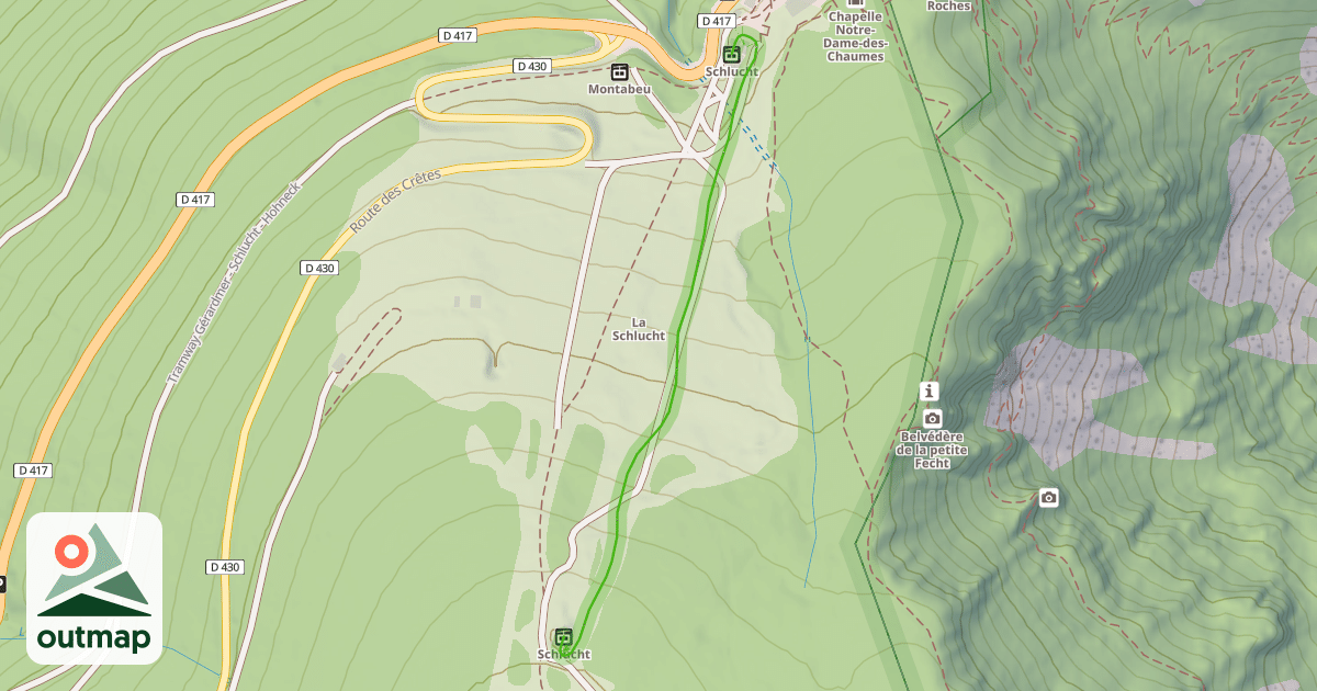 Map of Schlucht