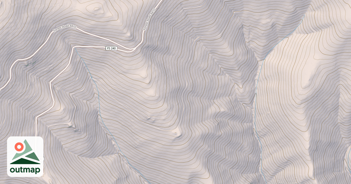 Map of CASTLE RIDGE ROAD