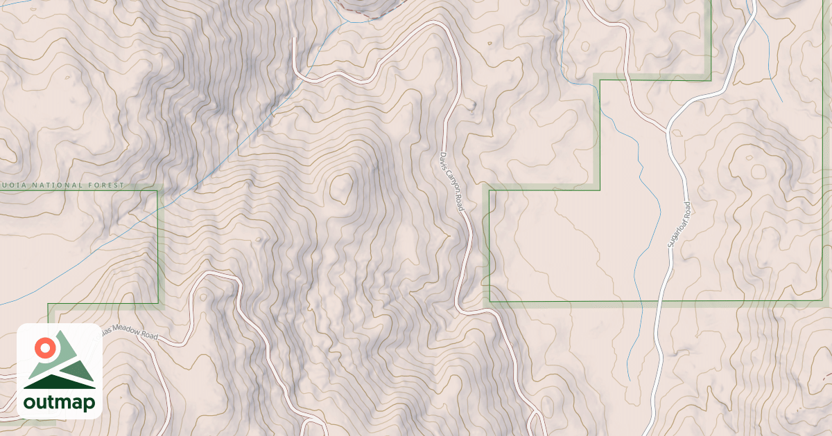 Map of DAVIS CANYON