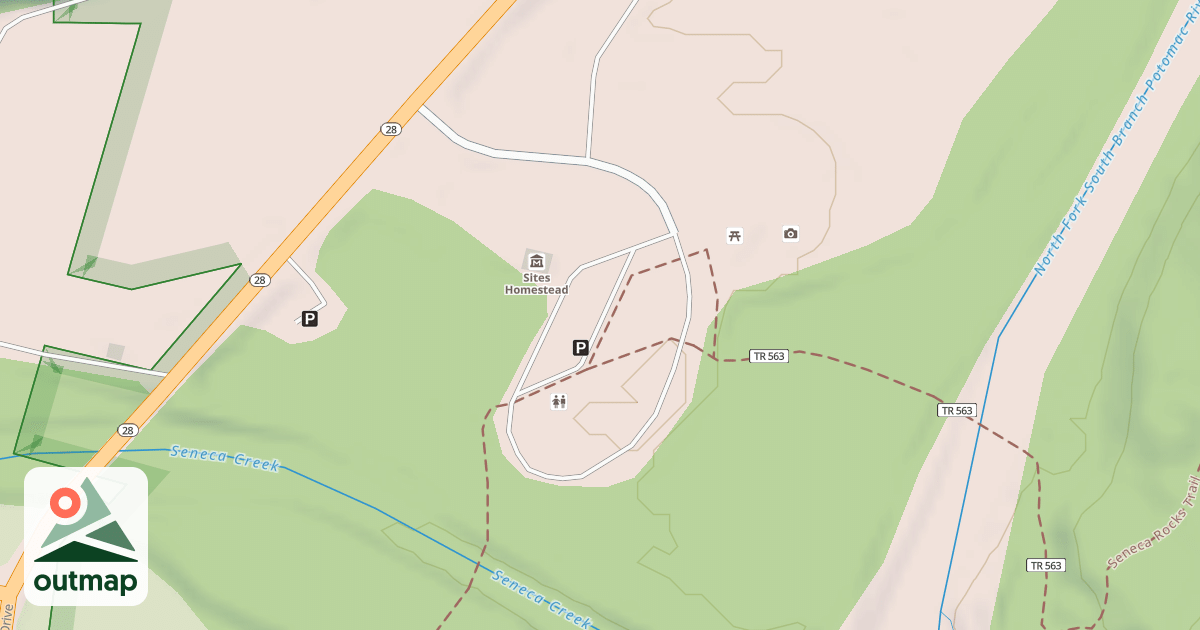 Map of PICNIC/SEWAGE MOUND ROAD
