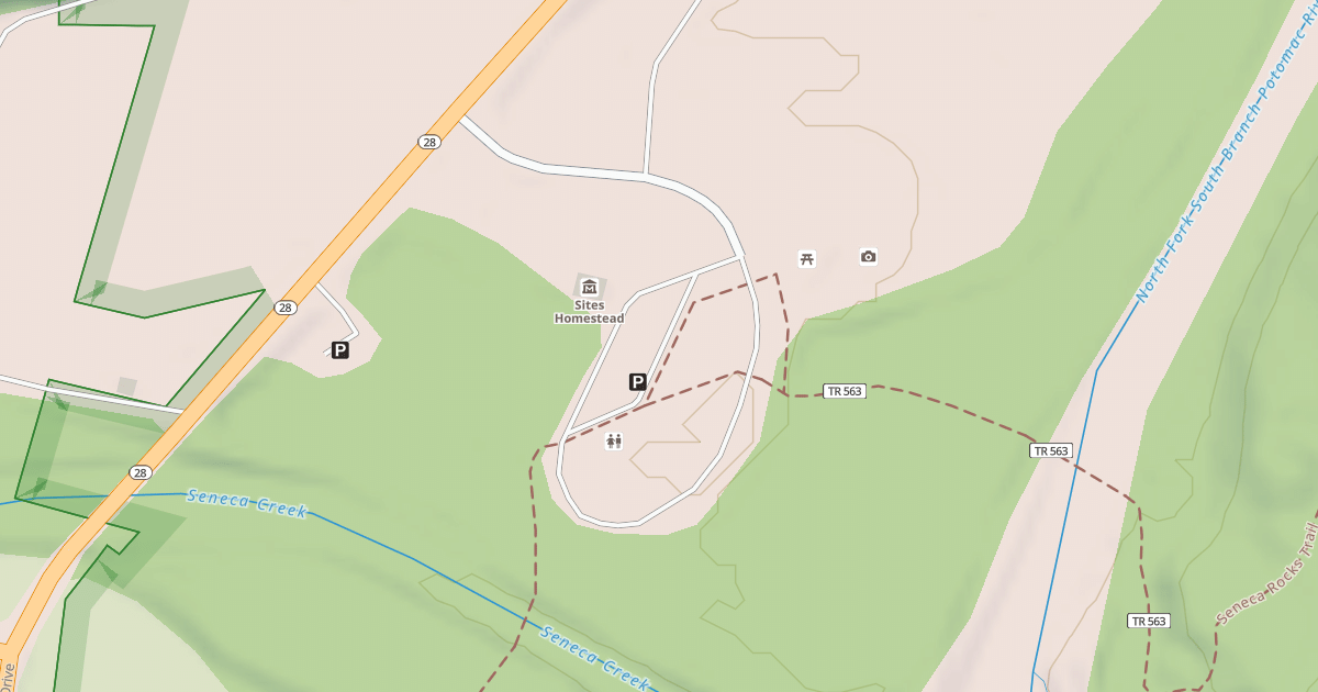 Map preview of PICNIC/SEWAGE MOUND ROAD