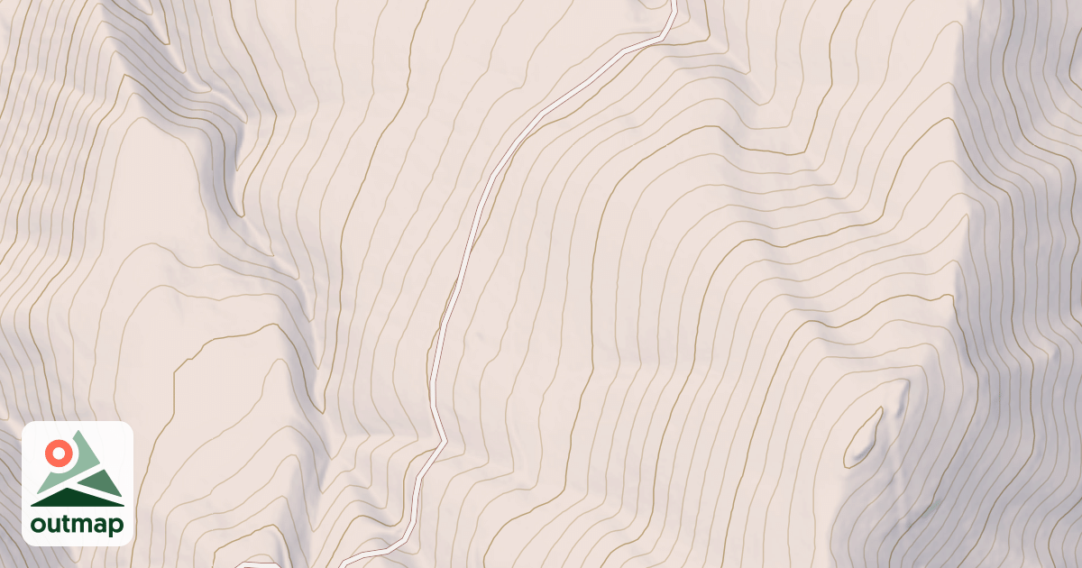 Map of WEST BROWNLEE SLOPE