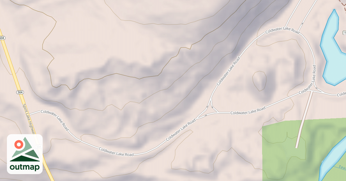 Map of COLDWATER LAKE