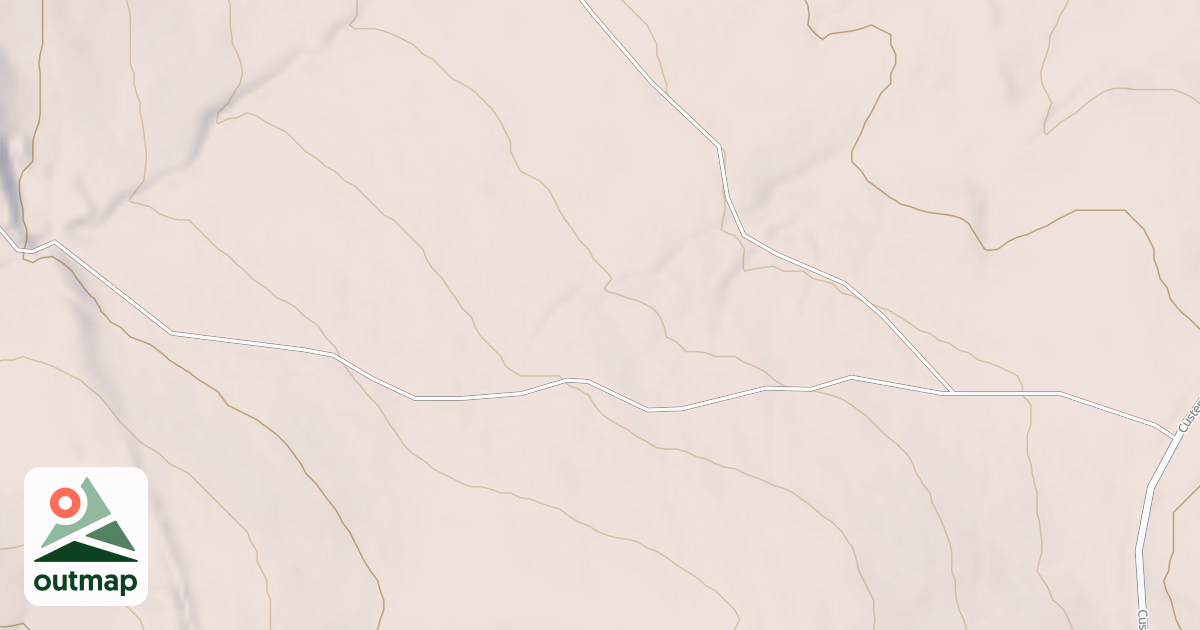 Map of CUSTER CROSSING BR 1J