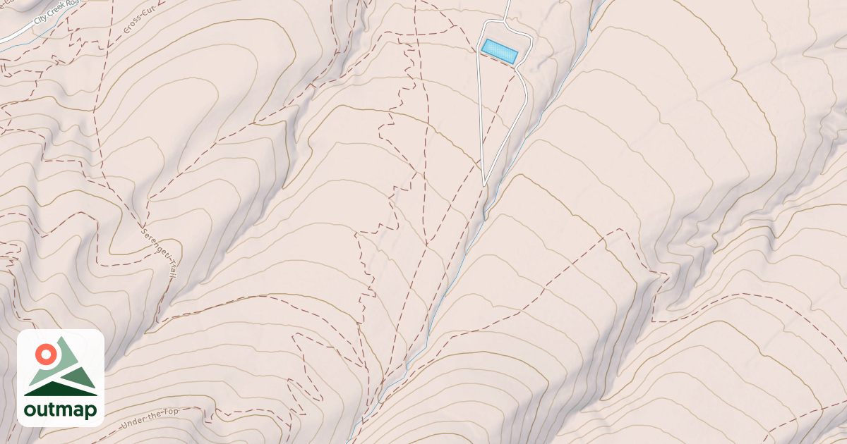 Map of Cusick Creek
