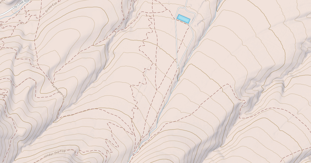 Map preview of Cusick Creek