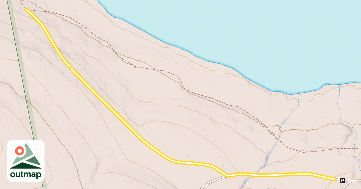 Map of Chairback Mountain Road