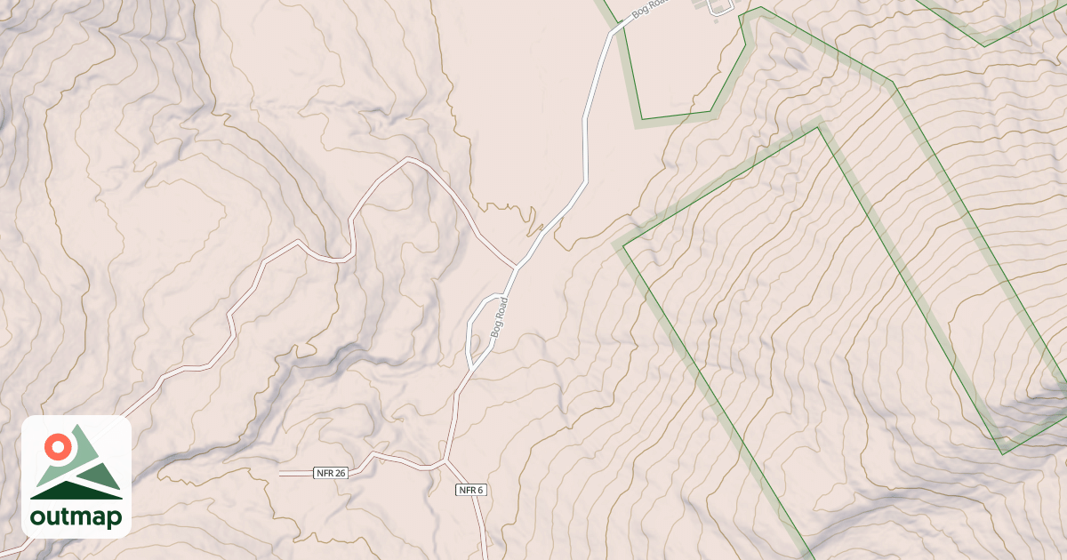Map of BOG BROOK