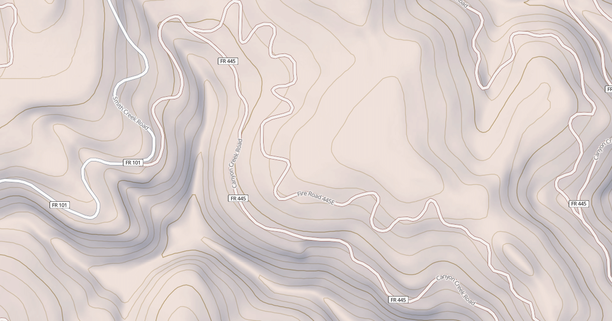 Map preview of CANYON CREEK