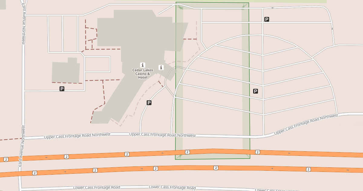 Map preview of CASS LAKE ADMIIN OFFICE