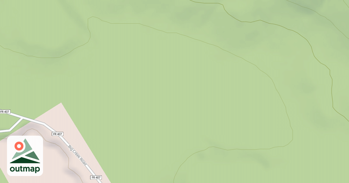 Map of BIG CREEK SPUR 1F