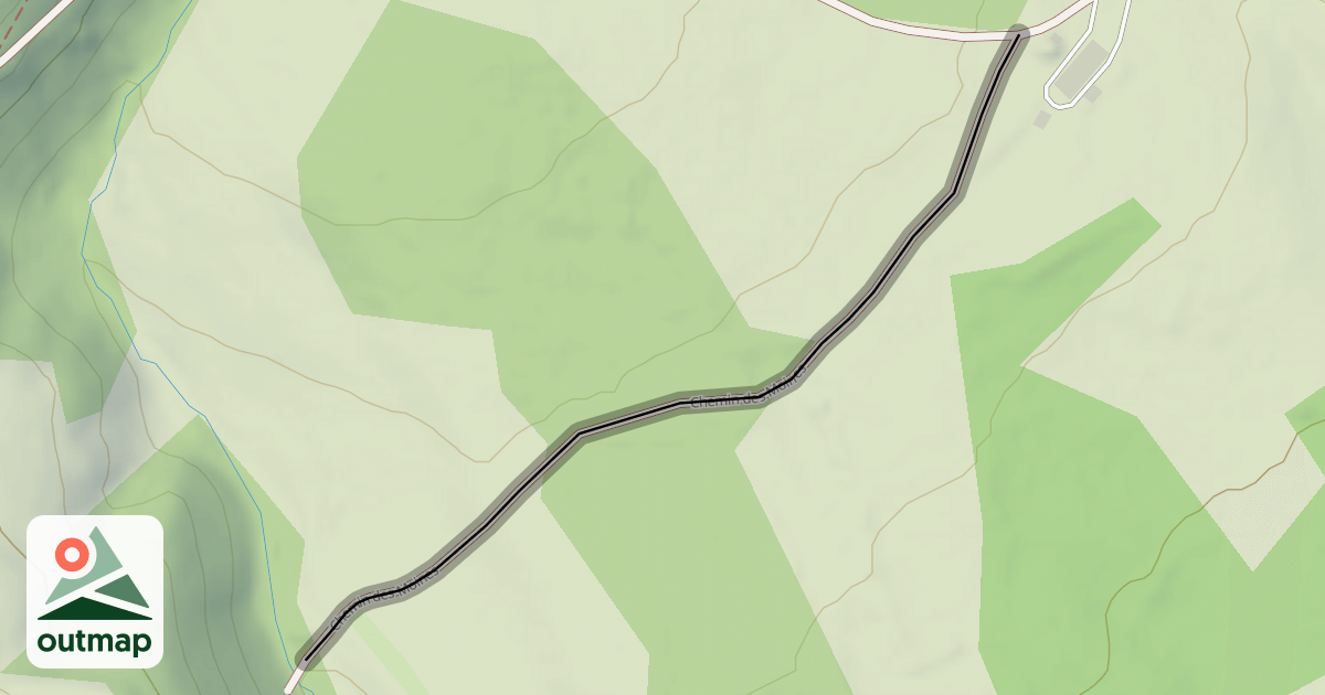Map of Chemin des Moines
