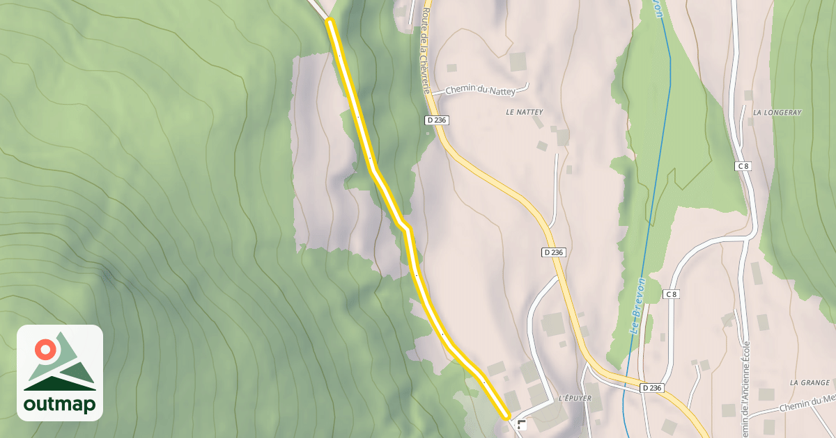 Map of Chemin de Vallon