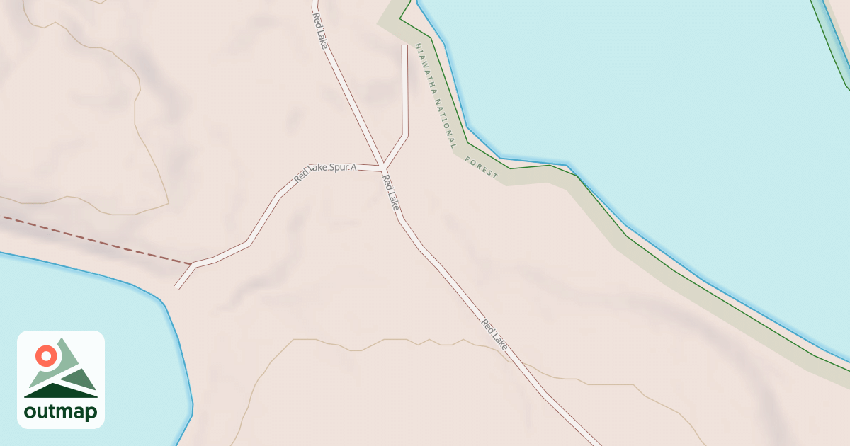Map of RED LAKE SPUR F