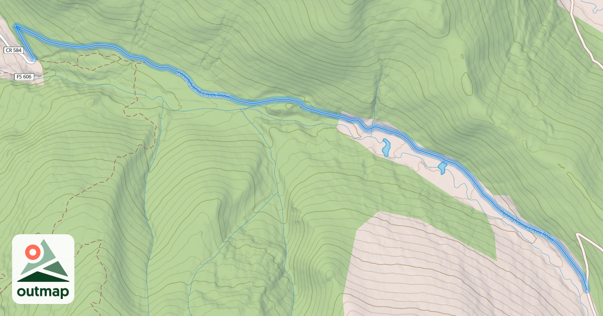 Map of Pennsylvania Creek Road