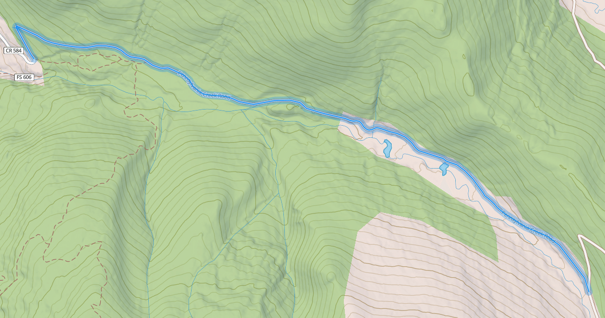 Map preview of Pennsylvania Creek Road