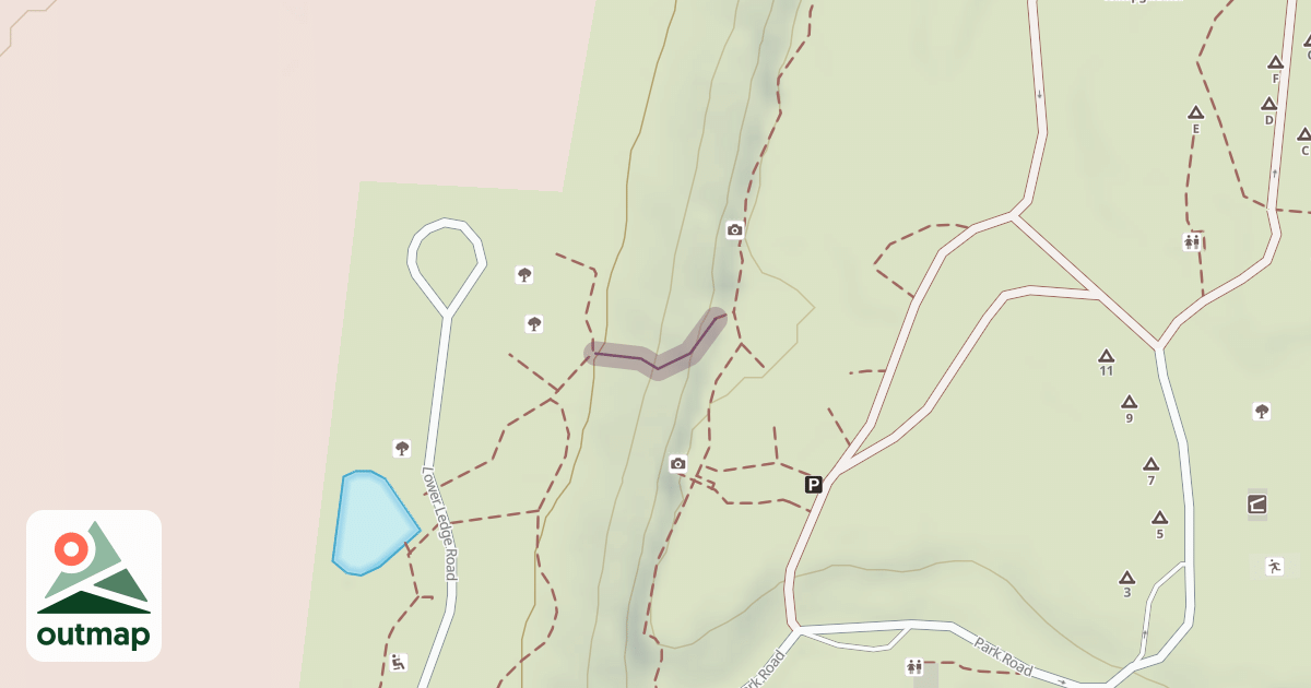 Map of Climbing Route in Dodge