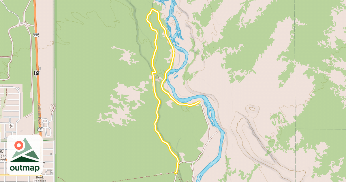 Map of Down River Loop
