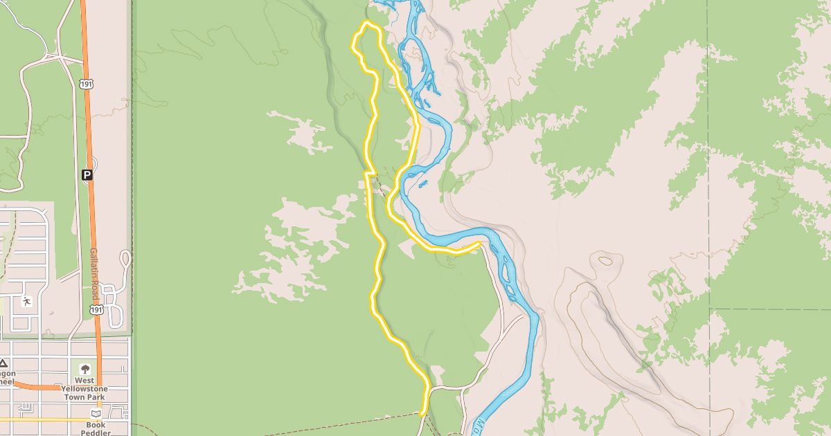 Map preview of Down River Loop