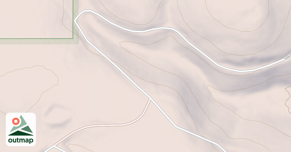 Map of DINNER BUCKET RIDGE