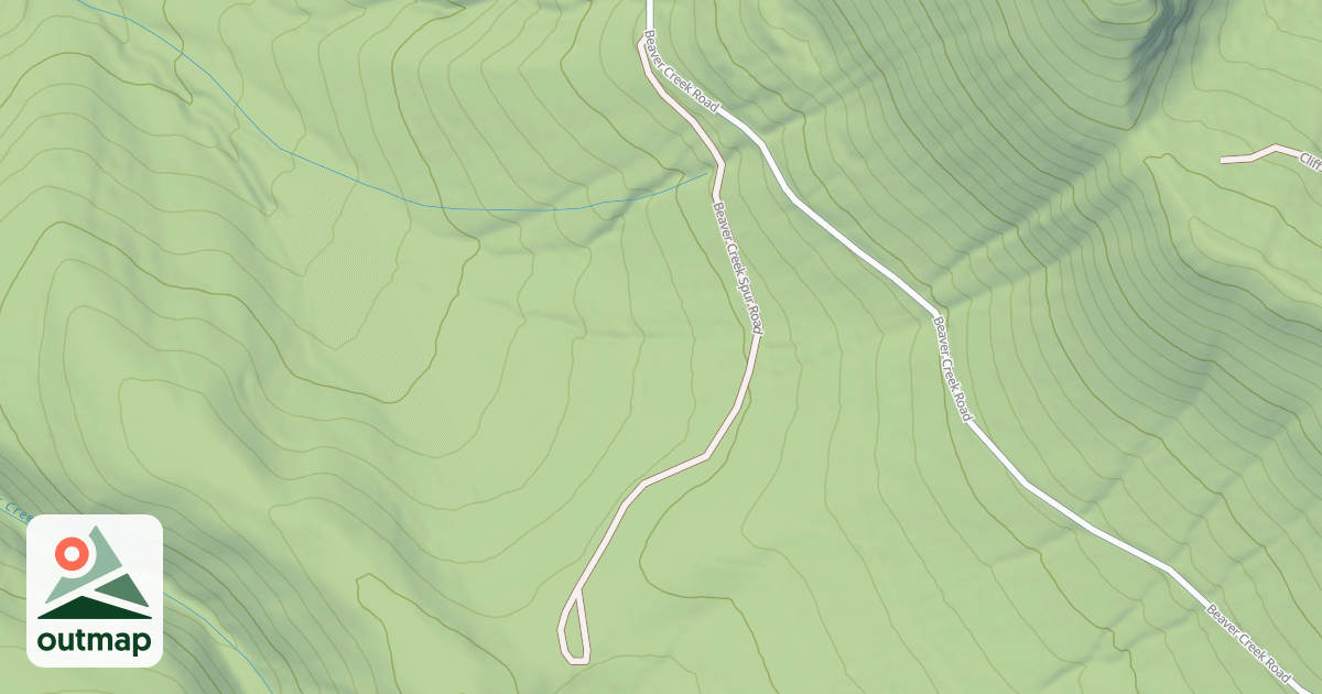 Map of BEAVER CREEK SPUR