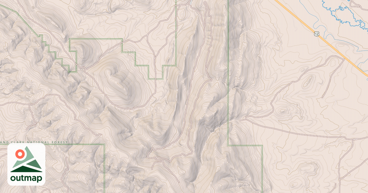 Map of PASTURE GULCH
